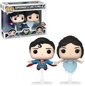 Funko POP! DC - Superman and Lois Flying 2-Pack Vinyl Figure Special Edition Exclusive