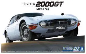 Aoshima: 1/24 TOYOTA MF10 2000GT '69 Scale Model Kit #01