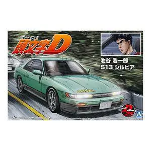 Aoshima: 1/24 Initial D - Iketani Koichiro S13 Silvia Nissan Scale Model Kit #11 Aoshima: 1/24 Initial D - Iketani Koichiro S13 Silvia Nissan Scale Model Kit #11