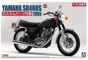 Aoshima: 1/12 Yamaha SR400S With Custom Parts Scale Model Kit #11
