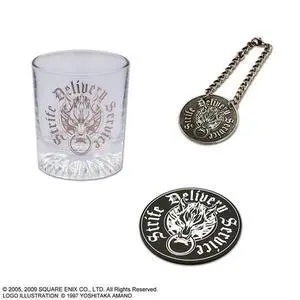SQUARE ENIX: Final Fantasy VII Advent Children - Glass & Coaster Set - Strife Delivery Service SQUARE ENIX: Final Fantasy VII Advent Children - Glass & Coaster Set - Strife Delivery Service