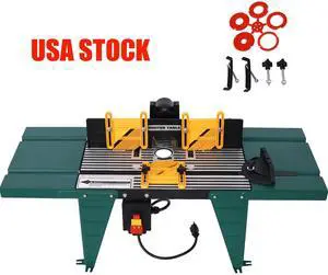 LOYISIKE US Stock 6 inch Base Electric Benchtop Router Table Wood Working Craftsman Tool