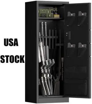 LOYISIKE US Stock Fireproof Large 6 Gun safe Cabinet, Waterproof Gun Safe Pistol Pouches