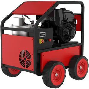 LOYISIKE Hot Water Pressure Washer Commercial Movable Gasoline Engine 4 GPM, 4000 PSI, Electric Start
