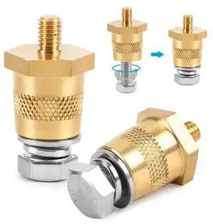 2Pcs Battery Pole Adapter Terminal Connector Fittings M6 M8 Thread Post Adapter 2Pcs Battery Pole Adapter Terminal Connector Fittings M6 M8 Thread Post Adapter