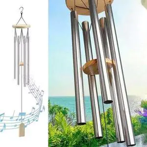 Wind Chimes Large Deep Tone Chapel Bells 6 Tubes Outdoor Garden Home Decor Gift Wind Chimes Large Deep Tone Chapel Bells 6 Tubes Outdoor Garden Home Decor Gift
