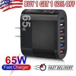 6Port USB Hub Wall Charger Travel Fast Charging Station AC Power Adapter US Plug 6Port USB Hub Wall Charger Travel Fast Charging Station AC Power Adapter US Plug