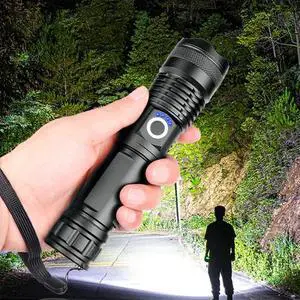 Super-Bright 90000LM LED Tactical Flashlight With Rechargeable Battery Super-Bright 90000LM LED Tactical Flashlight With Rechargeable Battery