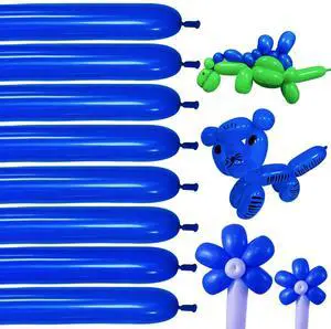 260Q Blue Twisting Balloons 100 Pack, Premium Long Latex Balloons for Balloon Animals, Balloon Sculptures, Birthday Party, Baby Shower, Wedding Decorations 260Q Blue Twisting Balloons 100 Pack, Premium Long Latex Balloons for Balloon Animals, Balloon Sculptures, Birthday Party, Baby Shower, Wedding Decorations