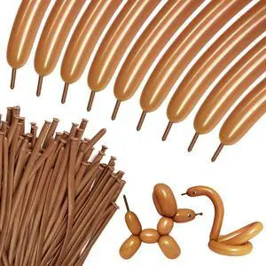 100Pcs 260 Balloons Brown Long Balloons for Balloon Garland Thickening Skinny Latex Twisting Balloon, Brown long balloons for tying Animals Modeling Christmas Birthday Party Decorations. (Cocoa) 100Pcs 260 Balloons Brown Long Balloons for Balloon Garland Thickening Skinny Latex Twisting Balloon, Brown long balloons for tying Animals Modeling Christmas Birthday Party Decorations. (Cocoa)