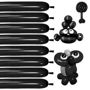 Black 260 balloons, Thickening Latex Black 260q Balloons for Animal Model, 100pcs Long Twisting Balloons for Halloween Xmas Presents, Animal Shape Weddings, Birthdays Clowns. Black 260 balloons, Thickening Latex Black 260q Balloons for Animal Model, 100pcs Long Twisting Balloons for Halloween Xmas Presents, Animal Shape Weddings, Birthdays Clowns.