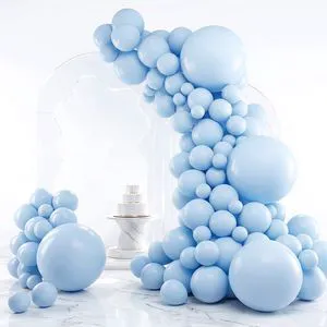 Blue Balloons 129pcs, Pastel Light Blue Balloon Different Sizes 18 12 10 5 Inch for Garland Arch Kit, Gender Reveal Baby Shower Birthday Wedding Easter Party Decoration Blue Balloons 129pcs, Pastel Light Blue Balloon Different Sizes 18 12 10 5 Inch for Garland Arch Kit, Gender Reveal Baby Shower Birthday Wedding Easter Party Decoration