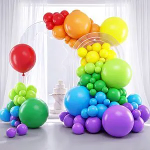 Rainbow Balloon Arch Kit 129pcs Different Sizes 18 12 10 5 Inch | Latex Colorful Balloons Garland for Back to Scool Birthday Baby Shower Engagement Christmas Party Decorations Rainbow Balloon Arch Kit 129pcs Different Sizes 18 12 10 5 Inch | Latex Colorful Balloons Garland for Back to Scool Birthday Baby Shower Engagement Christmas Party Decorations
