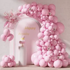 87pcs Light Pink Balloons Different Sizes 18 12 10 5 Inches for Garland Arch, Premium Pastel Pink Balloons for Valentine's Day Girl Birthday Wedding Baby Shower Bridal Shower Party Decorations 87pcs Light Pink Balloons Different Sizes 18 12 10 5 Inches for Garland Arch, Premium Pastel Pink Balloons for Valentine's Day Girl Birthday Wedding Baby Shower Bridal Shower Party Decorations