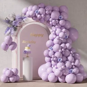 87pcs Lavender Balloons Different Sizes 18 12 10 5 Inches for Garland Arch, Premium Pastel Latex Balloons for Birthday Party Wedding Baby Shower Bridal Shower Decorations 87pcs Lavender Balloons Different Sizes 18 12 10 5 Inches for Garland Arch, Premium Pastel Latex Balloons for Birthday Party Wedding Baby Shower Bridal Shower Decorations