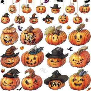24Pcs Halloween Wooden Pumpkin Hanging Ornaments Set, Cute Pumpkin Tree Decorations Gothic Pumpkin Design,Halloween Tree Hanging Decor for Home Party DIY Craft Gift Fall Thanksgiving Decor 24Pcs Halloween Wooden Pumpkin Hanging Ornaments Set, Cute Pumpkin Tree Decorations Gothic Pumpkin Design,Halloween Tree Hanging Decor for Home Party DIY Craft Gift Fall Thanksgiving Decor