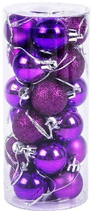 Christmas Tree Ornaments Balls - Pack of 24pcs Shatterproof Christmas Ball Ornaments Xmas Bulbs Decorations Set for Xmas Tree Balls Decorative Hanging Ornament Purple Christmas Tree Ornaments Balls - Pack of 24pcs Shatterproof Christmas Ball Ornaments Xmas Bulbs Decorations Set for Xmas Tree Balls Decorative Hanging Ornament Purple