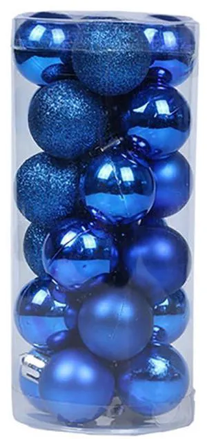 Christmas Tree Ornaments Balls - Pack of 24pcs Shatterproof Christmas Ball Ornaments Xmas Bulbs Decorations Set for Xmas Tree Balls Decorative Hanging Ornament Blue Christmas Tree Ornaments Balls - Pack of 24pcs Shatterproof Christmas Ball Ornaments Xmas Bulbs Decorations Set for Xmas Tree Balls Decorative Hanging Ornament Blue