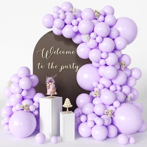 Lavender Balloons 125pcs Different Sizes 18 12 10 5 Inch Balloon Arch Kit | Light Pastel Purple Lilac Balloons Garland for Birthday Baby Shower Bachelorette Fairy Princess Party Decoration Lavender Balloons 125pcs Different Sizes 18 12 10 5 Inch Balloon Arch Kit | Light Pastel Purple Lilac Balloons Garland for Birthday Baby Shower Bachelorette Fairy Princess Party Decoration
