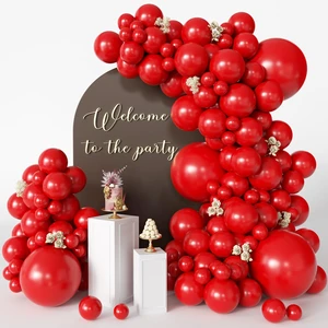 Red Balloons 125 Pcs Different Sizes 18 12 10 5 Inch Red Balloon Arch Kit | Red Balloon Garland with Balloon Tape, Glue Dots for Birthday Graduation Christmas Anniversary Cherry Theme Party Red Balloons 125 Pcs Different Sizes 18 12 10 5 Inch Red Balloon Arch Kit | Red Balloon Garland with Balloon Tape, Glue Dots for Birthday Graduation Christmas Anniversary Cherry Theme Party
