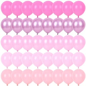 Pink Balloons Set, Metallic Pearl Pastel Light Pink Party Balloons 12 Inch for Girl Princess Birthday Party Decorations Wedding Baby Shower, 65pcs Pink Balloons Set, Metallic Pearl Pastel Light Pink Party Balloons 12 Inch for Girl Princess Birthday Party Decorations Wedding Baby Shower, 65pcs
