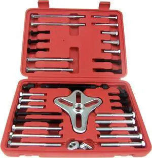 46pcs Harmonic Balancer Gear Puller Tool Kits Steering Wheel Crank Shaft Pulley
