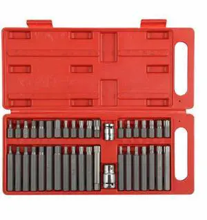 40 PIECE HEX STAR TORX SPLINE SOCKET BIT SET TOOL KIT GARAGE TOOLS EQUIPMENT