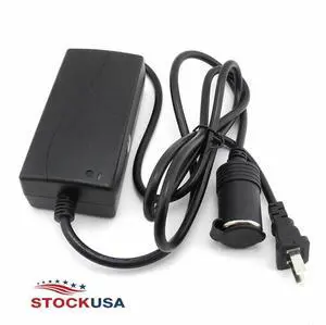 60W Vehicle Power Inverters 110V AC to 12V DC Car Cigarette Lighter Converter