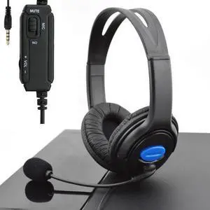 Stereo Wired Gaming Headsets Headphones with Mic for PS4 Laptop