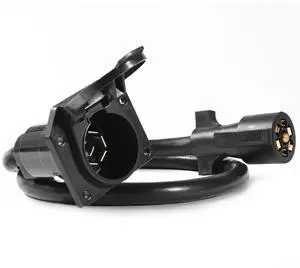 3ft 7 Way Trailer Plug Extension Cord Wire Harness RV Truck Gooseneck