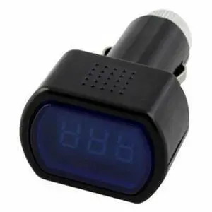 LED Car Battery Electric Lighter Voltmeter Voltage Meter Gauge Tester