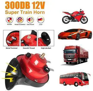 300DB Super Train Horn For Trucks SUV Car-Boat Motorcycles 12V Vehicle Universal