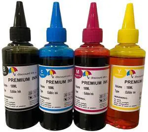 Edible Ink for Canon And Epson Printers 400ml Bottles Frosting Icing Wafer paper