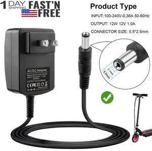 Wall Charger Adapter for RAZOR ELECTRIC SCOOTER POWER CORE 90 E90 E95 95 PC90