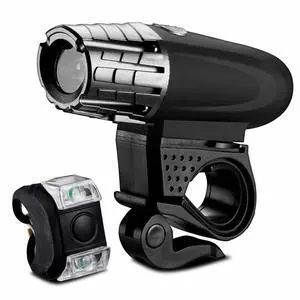 Powerful 8.4V Rechargeable Cycling Light Bike Bicycle LED Front Rear Lamp Set