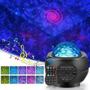 Projector Galaxy Starry Sky Night Light Ocean Star Party Speaker LED Lamp Remote
