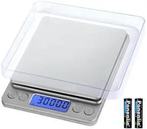 Digital Scale 3000g x 0.1g Jewelry Gold Silver Coin Gram Pocket Size Herb Grain