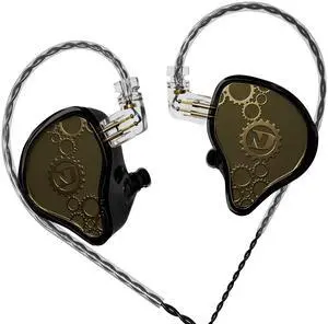 ND Venus in Ear Monitor Headphones, 10mm Double Magnetic Dynamic Driver IEM Earphones, HiFi Wired Gaming Earbuds, 2 Pin Detachable Cable (Without Mic, Black, 3.5mm Plug) ND Venus in Ear Monitor Headphones, 10mm Double Magnetic Dynamic Driver IEM Earphones, HiFi Wired Gaming Earbuds, 2 Pin Detachable Cable (Without Mic, Black, 3.5mm Plug)