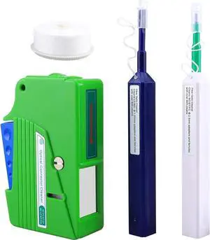 FTTH Optical Fiber Cable Cleaner Pen Tool Kit 2.5mm LC MU 1.25mm SC FC ST LC Connector Joiner Fiber Optic Cleaning Box Tool 500+ Cleans