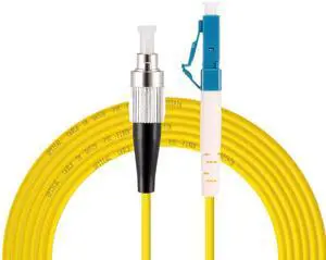 LC to FC Fiber Optic Patch Cable, LC-FC SingleMode Simplex Jumper Fiber Cable - 9/125um LC/UPC-FC/UPC Single Mode Fiber Optic Cable Cord