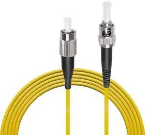 FC to ST Fiber Cable,  FC/UPC-ST/UPC Fiber Jumper Singlemode Simplex - SM Fiber Optic Patch Cable - Fiber Optic Internet Cord