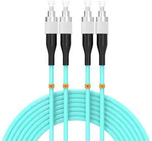 FC/UPC-FC/UPC Fiber Patch Cable OM3 10GB Multimode Jumper Duplex 50/125m Fiber Optic Cord