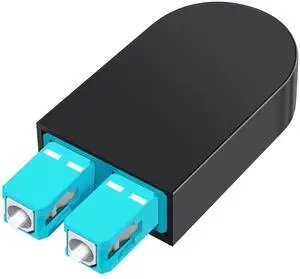SC/UPC Fiber Loopback Adapter Tester, OM3 Multimode Duplex - 50/125m Fiber Optic Loopback Cable,Fiber Optic Cable Test Plug for Testing Applications