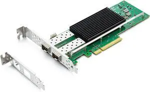 25G Ethernet Network Card, 2X SFP Ports, PCIe 4.0 X8, Intel E810 Controller, Support Windows 10/11/2016/2019/2022 /Centos7/ Ubuntu20/Vmware/Esxi7.0(not Support MAC)