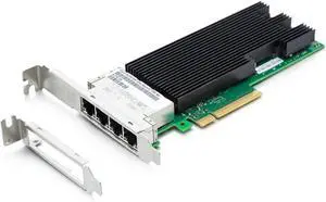 10Gtek XL710-T4 CNA, 4 Ports 10GBase-T NIC,Assembly by Intel XL710BM1 Controller