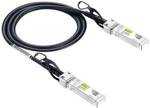 10Gtek SFP+ DAC Twinax Cable, 10G SFP+ to SFP+ Direct Attach Copper Patch Passive Cable for Cisco SFP-H10GB-CU  0.5M