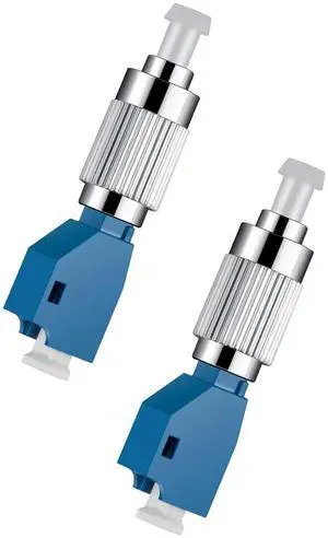 2 Pack FC Male to LC Female Adapter Fiber Optic Connector FTTH Adaptor Convertor for Visual Fault Locator Single Mode 9/125um Optical Adapter for VFL