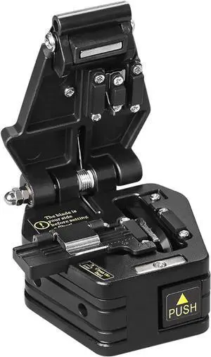 A-6C Fiber Cleaver for 0.25mm, 0.9mm, 3.0mm Fiber Cable with16 Position Blades and 3 in 1 Fixture Automatic Rebound Slider Rail FTTH Tool