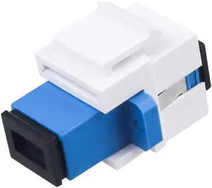 10-Pack SC/UPC Fiber Optic Coupler Keystone Jack Modular for Patch Panels and Wall Plates Fiber Optic Cable Adapter SC Singlemode