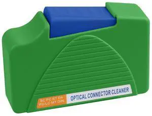 FTTH Fiber Optic Cleaning Box - Fiber Cleaner Box for FC & SC & LC End Faces & Optical Connectors Over 500 Times Anti Static Clean Swab, Green FTTH Fiber Optic Cleaning Box - Fiber Cleaner Box for FC & SC & LC End Faces & Optical Connectors Over 500 Times Anti Static Clean Swab, Green